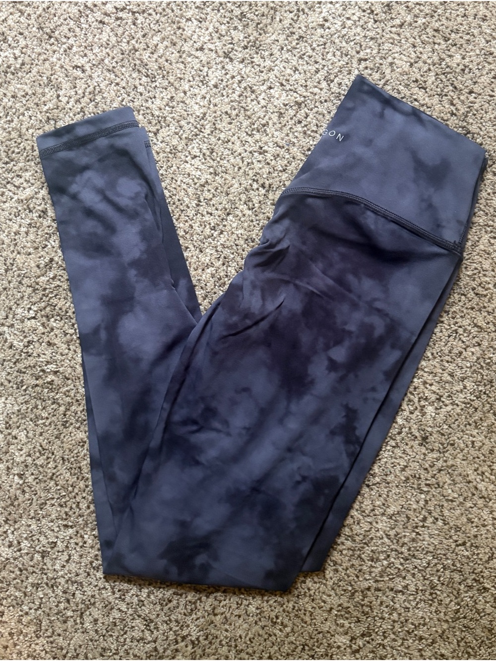 PARAGON Women's Black Tie-Dye Leggings Sculptseam Plus